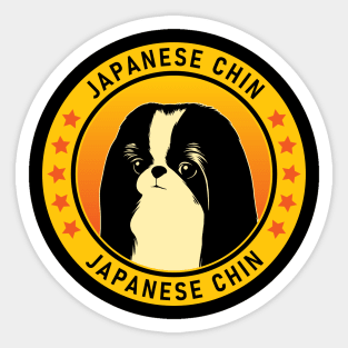 Japanese Chin Dog Portrait Sticker